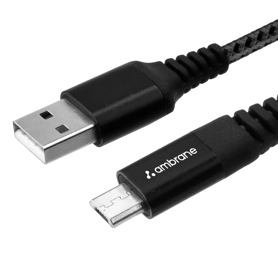 Ambrane BCM-15 is a fast-charging Micro USB cable - Nazakat Telecom