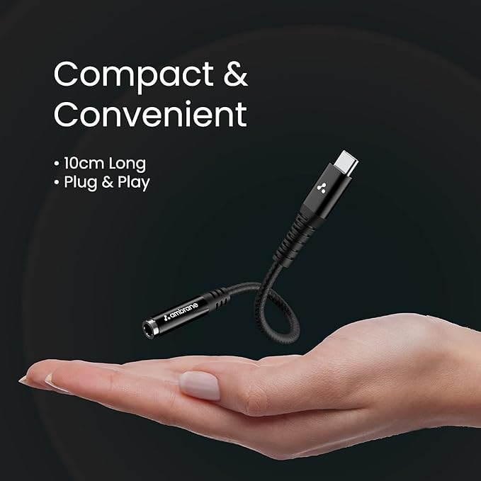 Ambrane Type C to 3.5 mm Audio Jack Connector - Nazakat Telecom