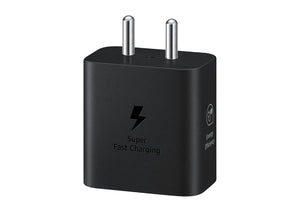 Samsung 25W Super Fast Travel Adaptor (Without Cable) | GaN, Type-C | Black