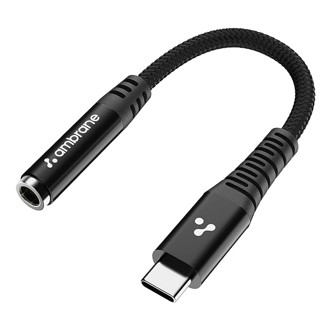 Ambrane Type C to 3.5 mm Audio Jack Connector - Nazakat Telecom