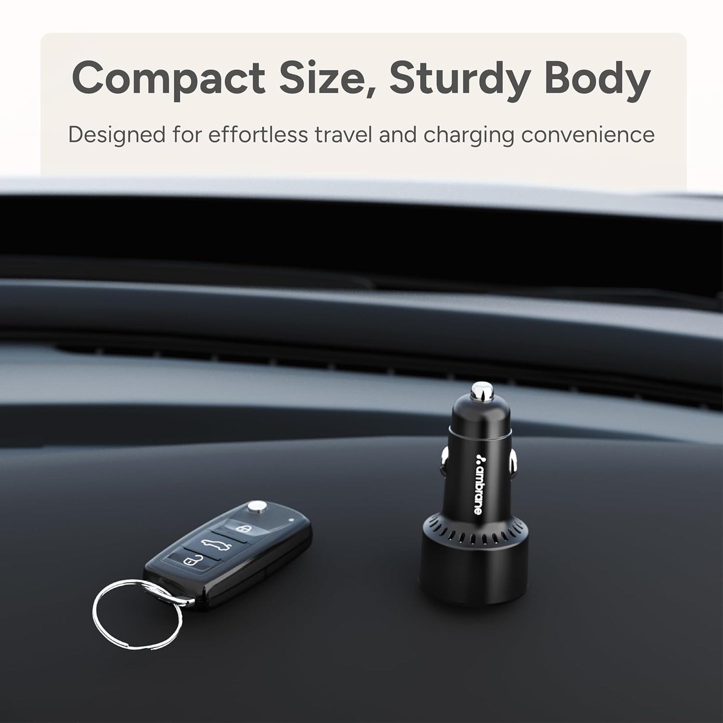 Ambrane 85W Car Charger, Mobile & Laptop Charging