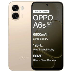 OPPO A6s 5G – 4GB RAM, 128GB Storage | Aurora Gold | 6500mAh Battery