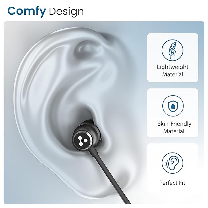 Ambrane Type-C Wired Earphones (Beats T03)