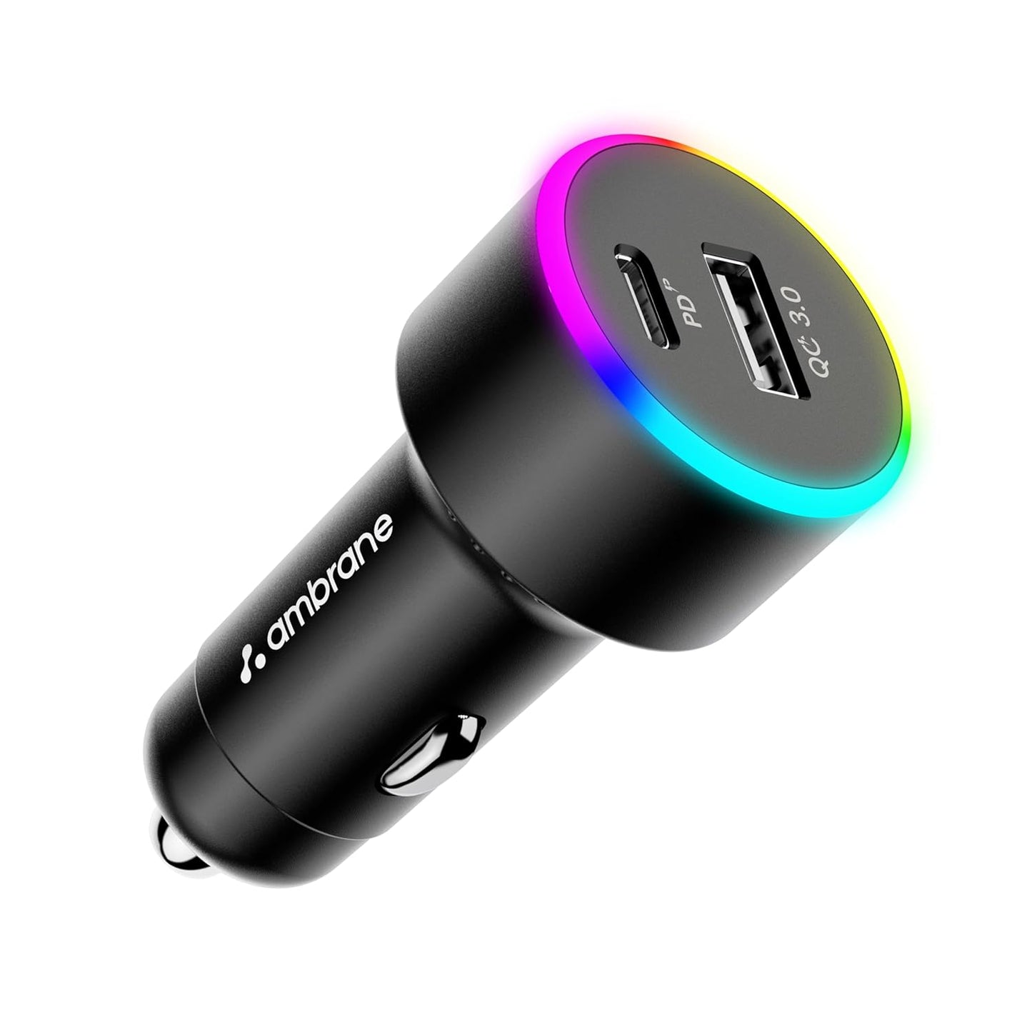 Ambrane 85W Car Charger, Mobile & Laptop Charging