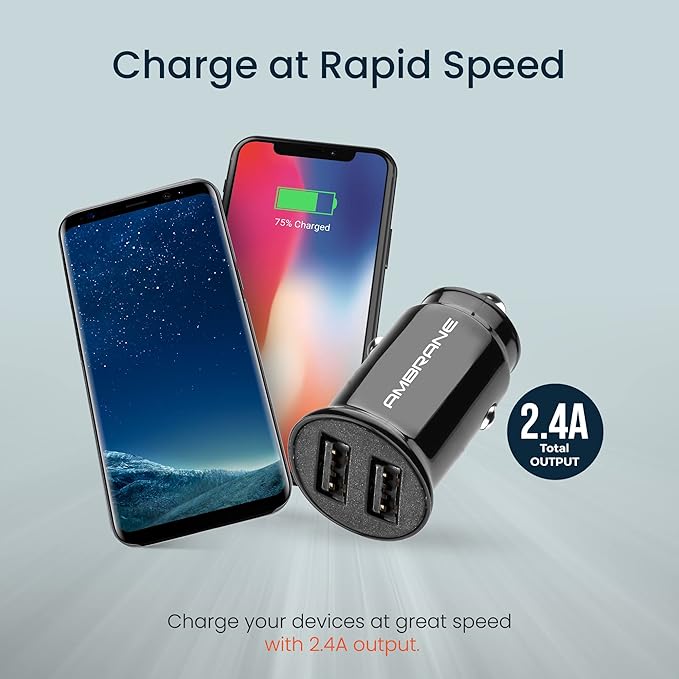 Ambrane Acc-56 Dual Port Car Charger - Nazakat Telecom