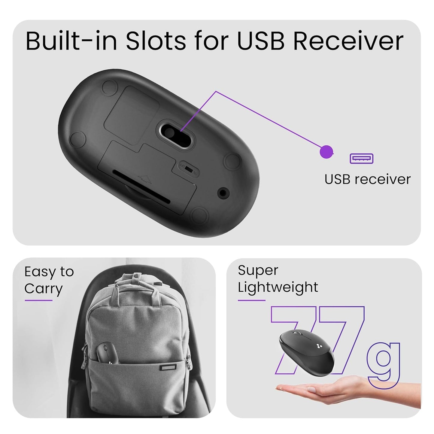 Ambrane Sliq-2 Wireless Mouse - Nazakat Telecom