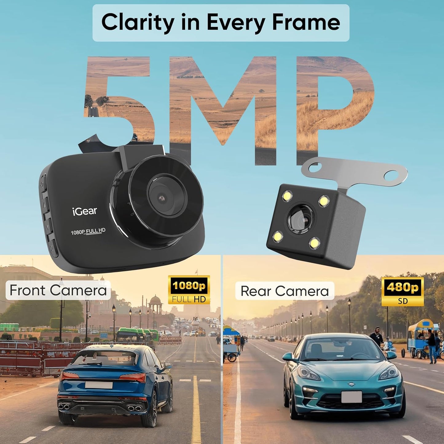 iGear VueCam Full HD 1080P Car Dash Cam