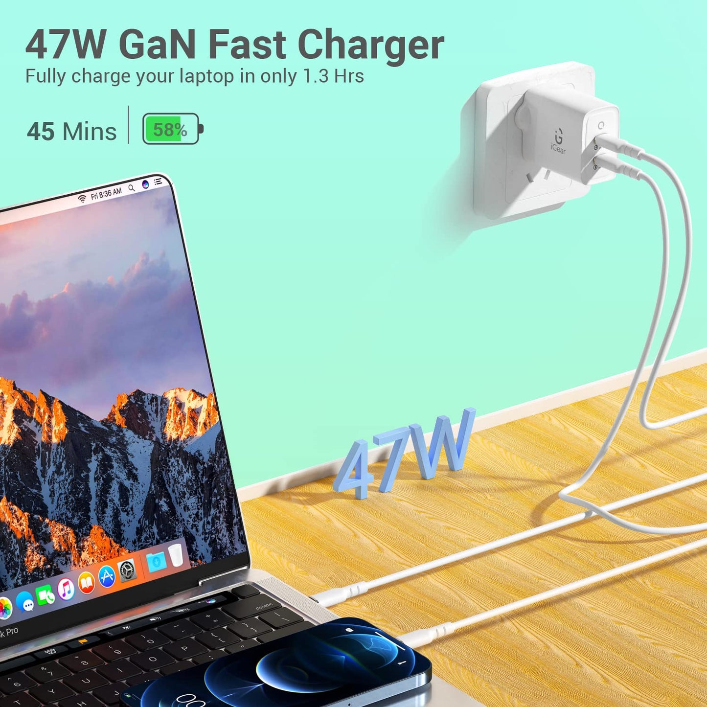 iGear 47W Adaptor - Nazakat Telecom