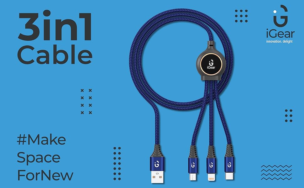 iGear 3 in 1 Cable - Nazakat Telecom