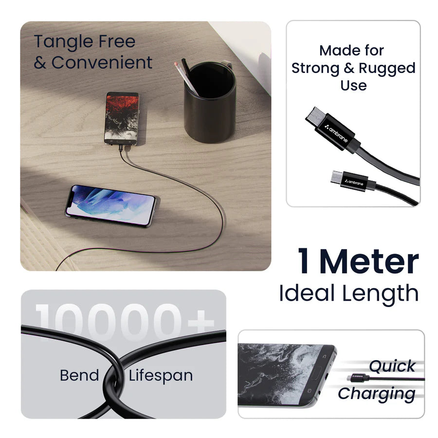 Ambrane ACM-11 Micro USB cable - Nazakat Telecom