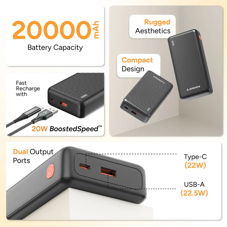 Ambrane Xtreme 20K - Nazakat Telecom