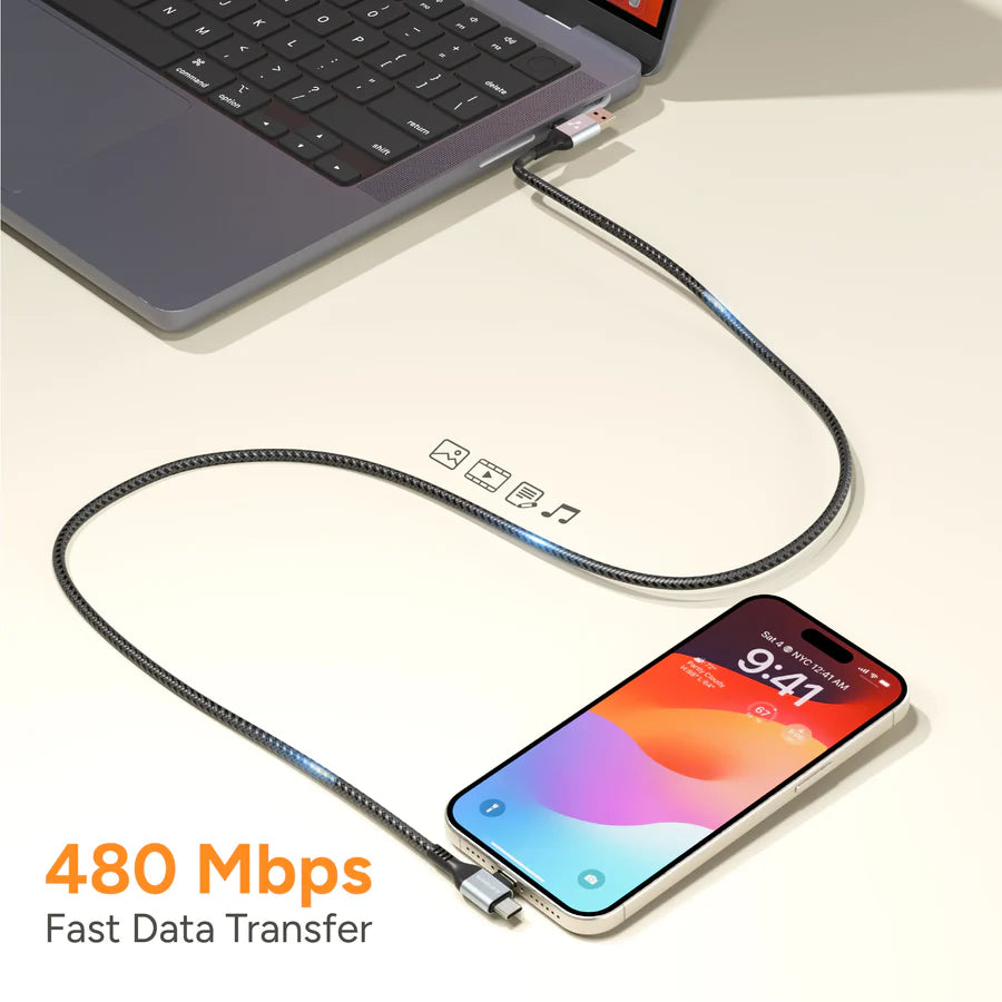Ambrane 4 in 1 Fast Charging Cable (AC4CL-15) - Nazakat Telecom