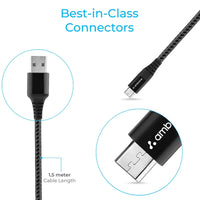 Ambrane BCM-15 is a fast-charging Micro USB cable - Nazakat Telecom