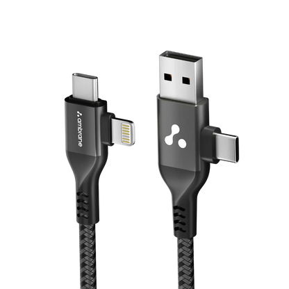 Ambrane 4 in 1 Fast Charging Cable (AC4CL-15)