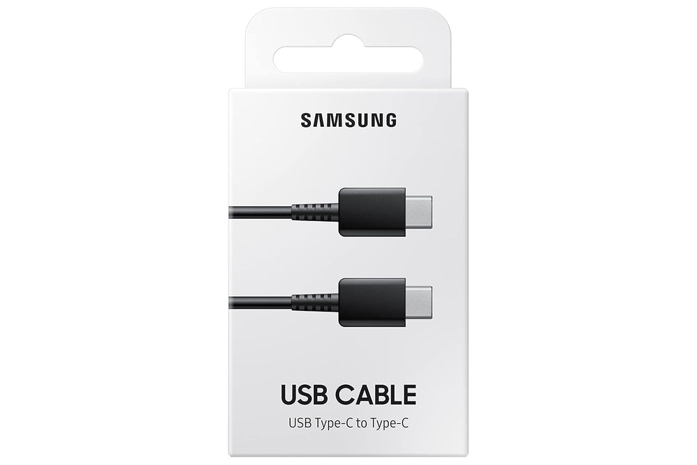 Samsung Original USB Type-C to Type-C Cable | 1M (3.28 Ft) | High-Speed Charging & Data | Black