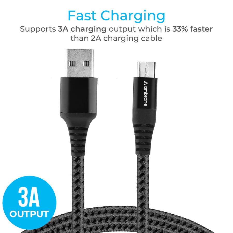 Ambrane BCM-15 is a fast-charging Micro USB cable