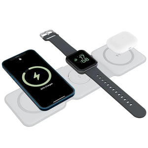 Ambrane Tripad 3-in-1 Wireless Charger — Charge Phone, Earbuds & Watch Pathankot