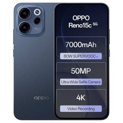 OPPO Reno 15C 5G – 8GB RAM, 256GB Storage | Twilight Blue