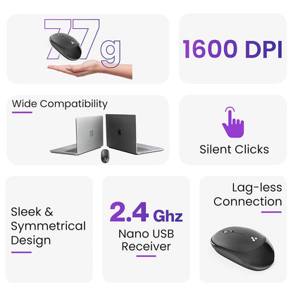 Ambrane Sliq-2 Wireless Mouse