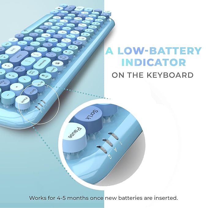 i Gear KeyBee Retro Typewriter Inspired 2.4GHz Wireless Keyboard