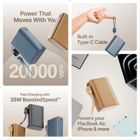 Ambrane 20000mAh 35W Fast Charging(PowerMini 20, Black)