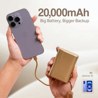 Ambrane 20000mAh 35W Fast Charging(PowerMini 20, Black)