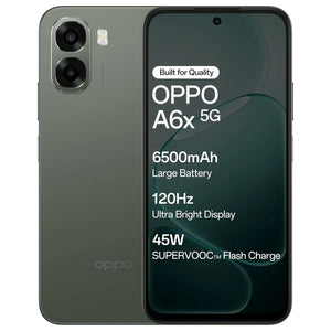 OPPO A6X 5G – 4GB RAM, 128GB Storage | Olive Green | Dimensity 6300