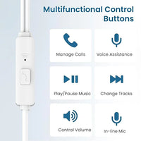 Ambrane Type-C Wired Earphones (Beats T03)