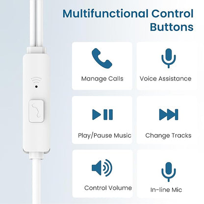 Ambrane Type-C Wired Earphones (Beats T03)