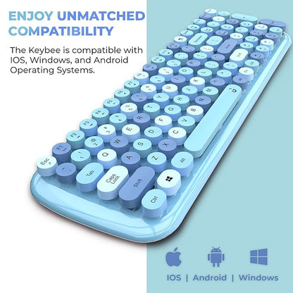 i Gear KeyBee Retro Typewriter Inspired 2.4GHz Wireless Keyboard