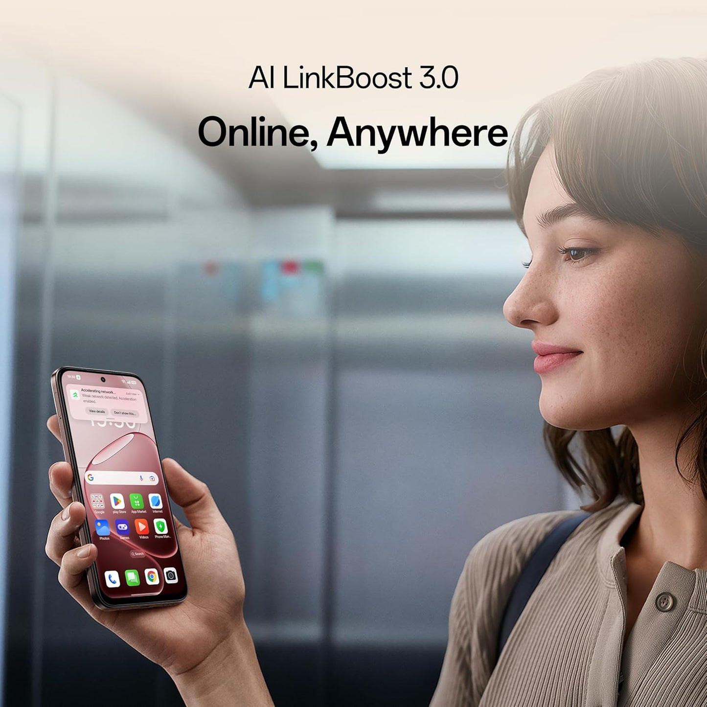OPPO A6 Pro 5G – 8GB RAM, 256GB Storage | Brown | Dimensity 6300