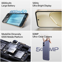 OPPO A6s 5G – 4GB RAM, 128GB Storage | Aurora Gold | 6500mAh Battery