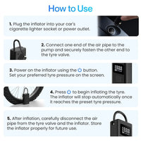 Ambrane Wired Tyre Inflator