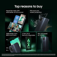 Samsung Galaxy M07 4G – 4GB RAM, 128GB Storage | Black | Helio G99
