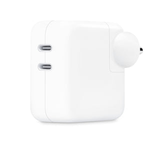 Apple 35W Dual USB-C Port Power Adapter | Charge Two Devices Simultaneously