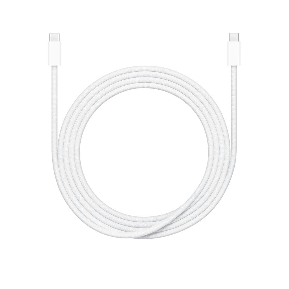 Apple 240W USB-C to USB-C Charge Cable | 2M | Woven Design | Fast Charging & Data | White