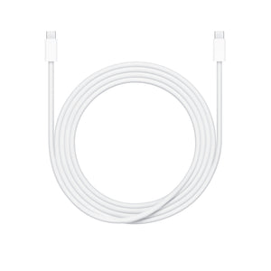 Apple 240W USB-C to USB-C Charge Cable | 2M | Woven Design | Fast Charging & Data | White