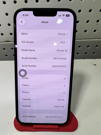 Apple iPhone 14 | Pre-Owned | 128GB | Black | 99% Condition