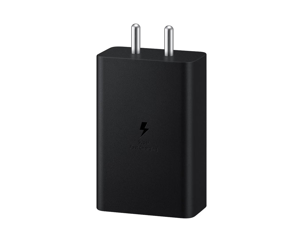Samsung Original 65W Travel Adaptor (Without Cable) | Super Fast Charging | Earbuds to Tablets | Black